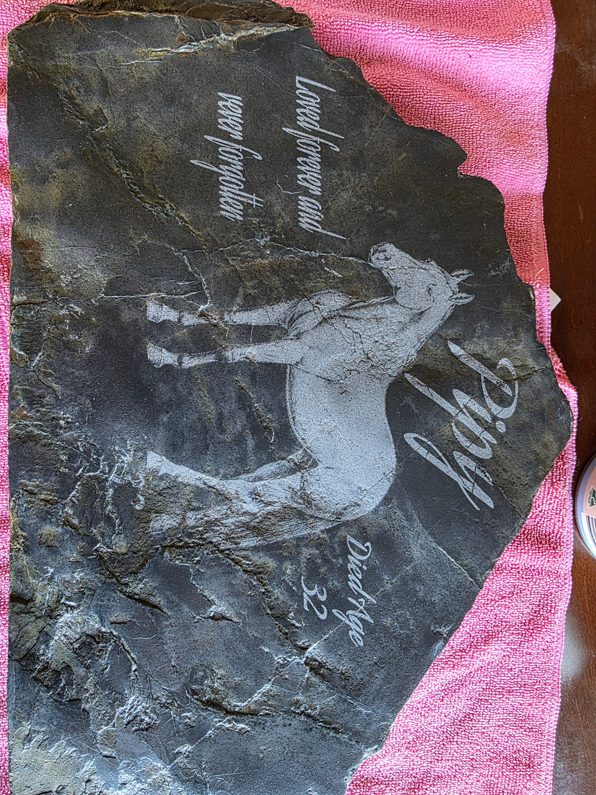 Pet memorial stone