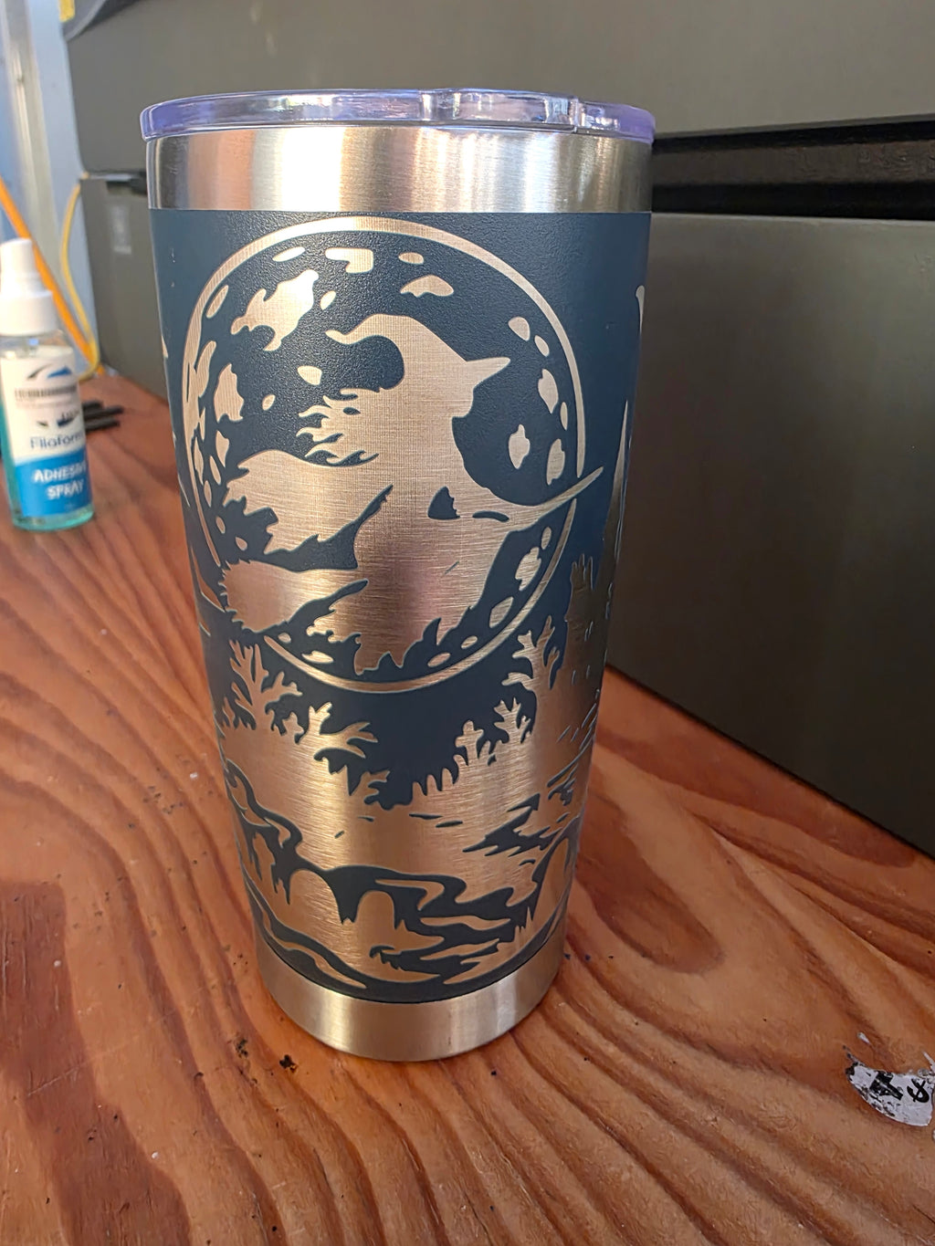 20oz tumbler with a Halloween design