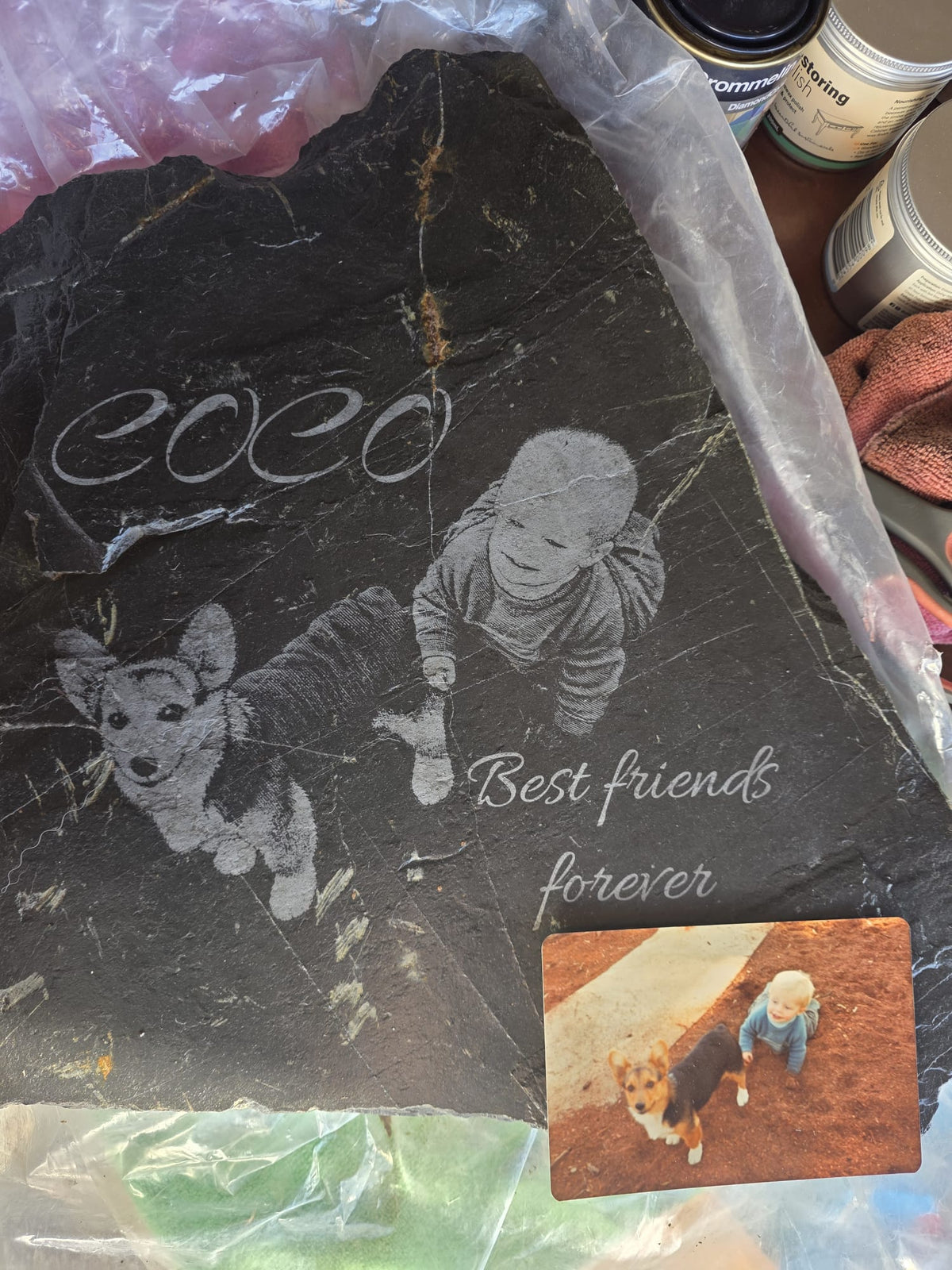 Pet memorial stone