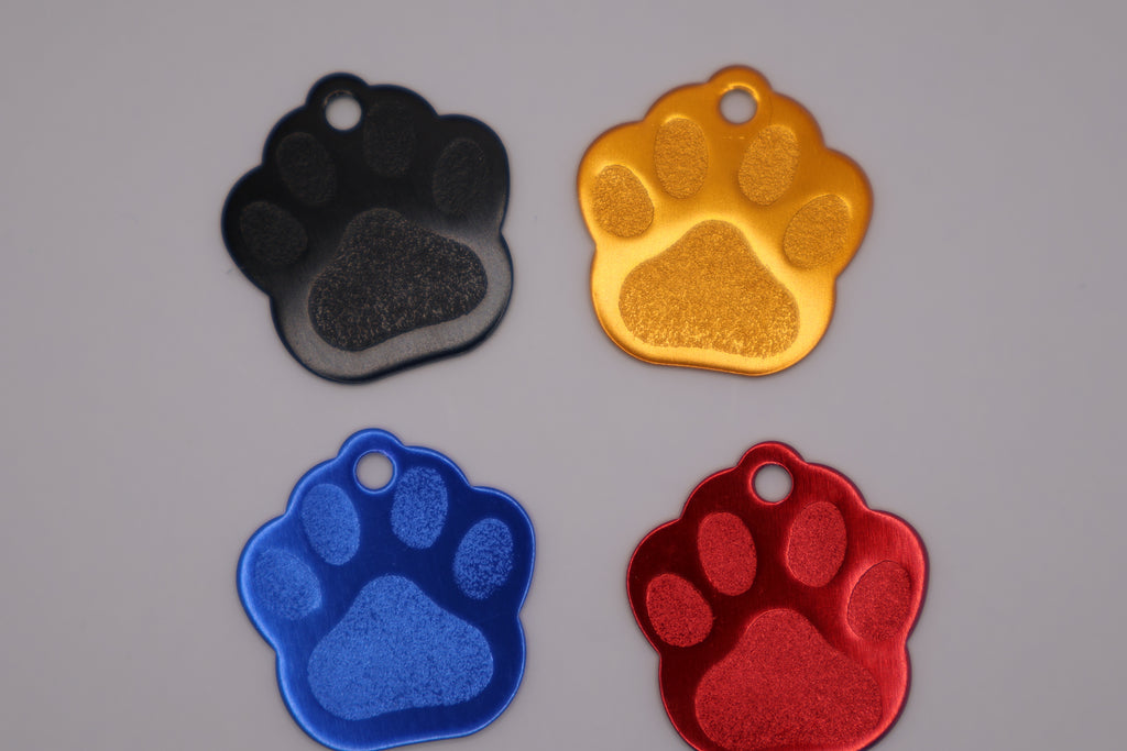 Pet ID Tag Paw shape