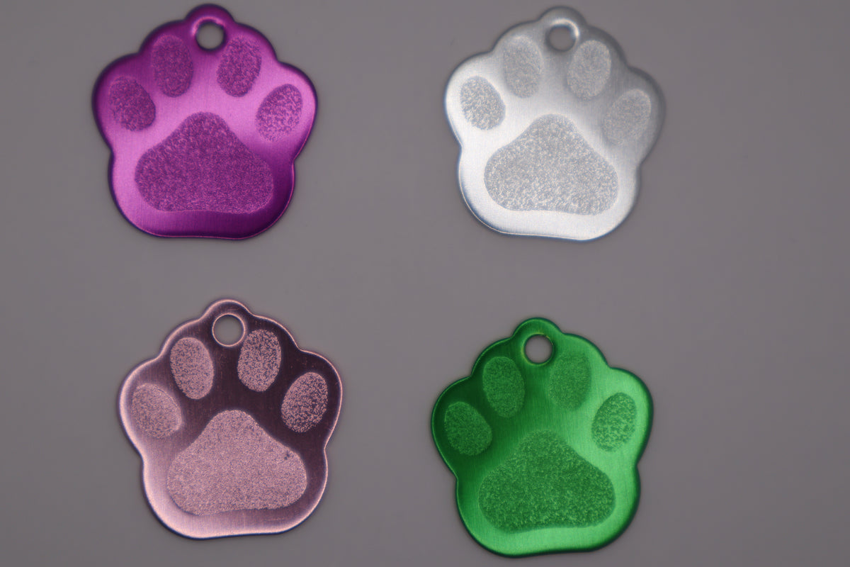 Pet ID Tag Paw shape